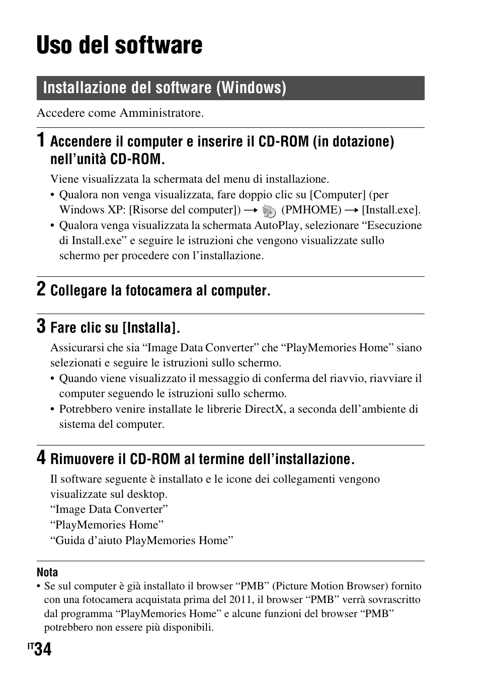 Uso del software | Sony SLT-A37 User Manual | Page 244 / 507