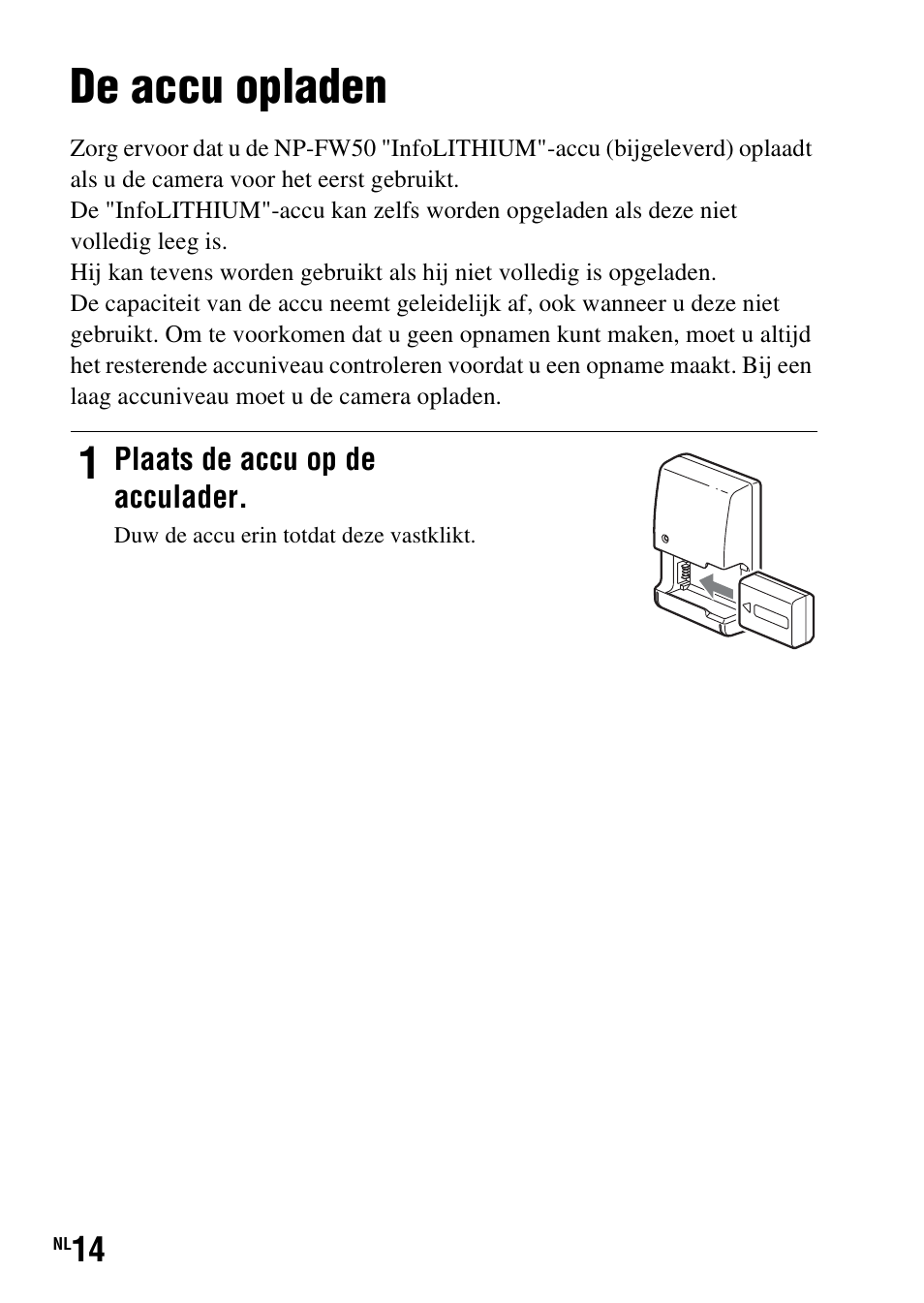 De accu opladen | Sony SLT-A37 User Manual | Page 328 / 507