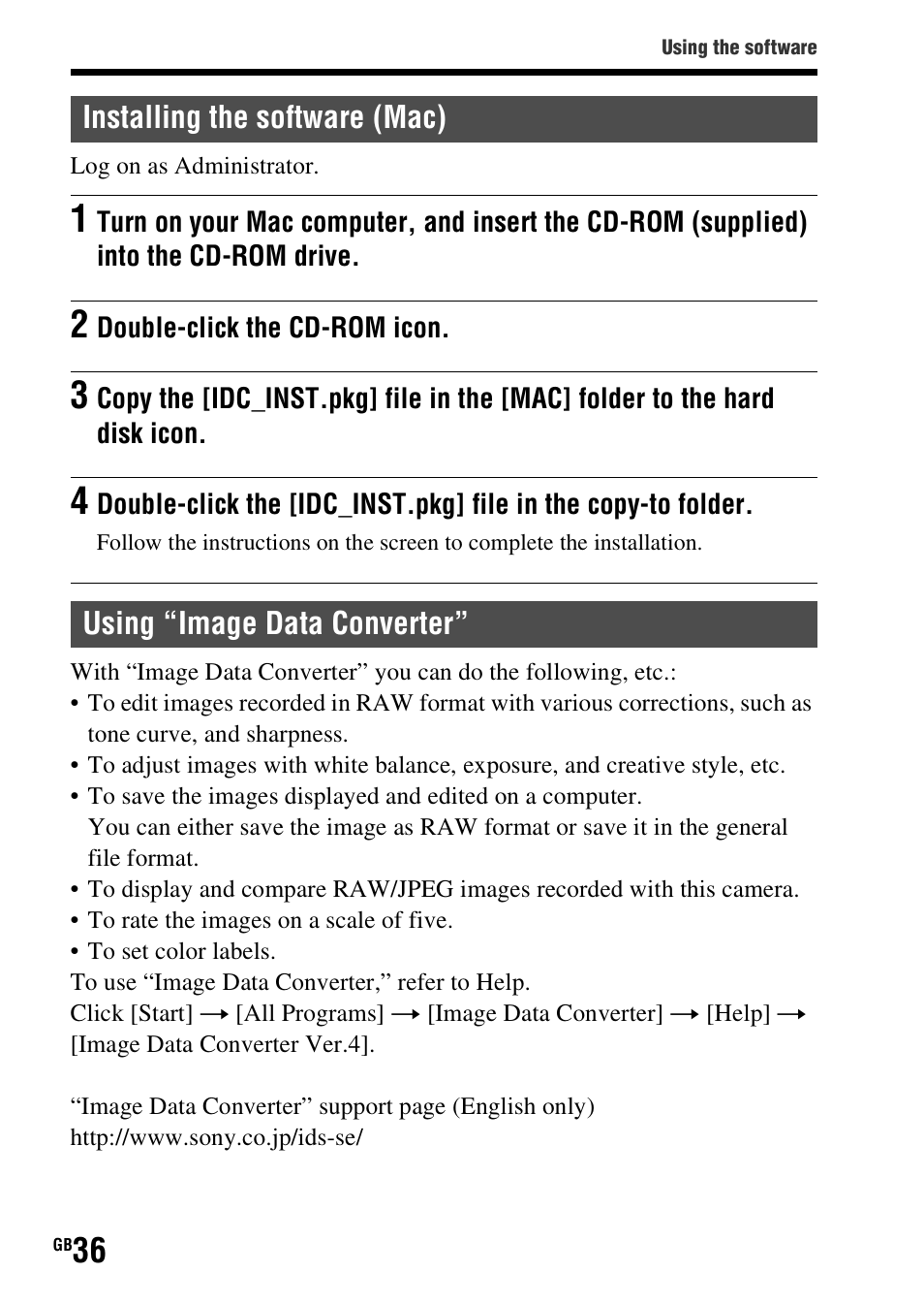 Sony SLT-A37 User Manual | Page 36 / 507