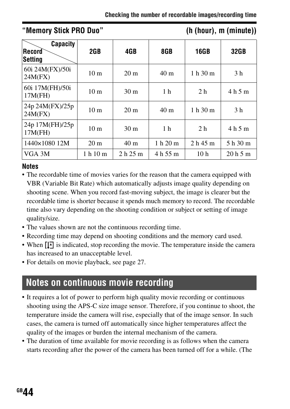 Sony SLT-A37 User Manual | Page 44 / 507