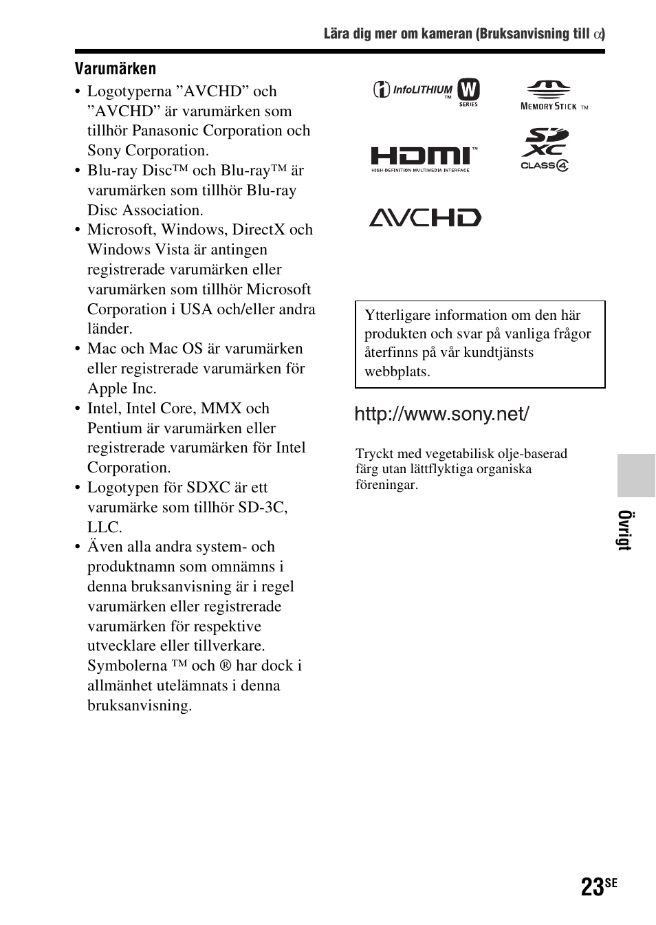 Sony SLT-A37 User Manual | Page 441 / 507