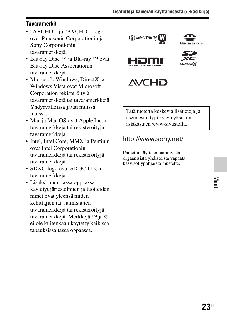 Sony SLT-A37 User Manual | Page 463 / 507