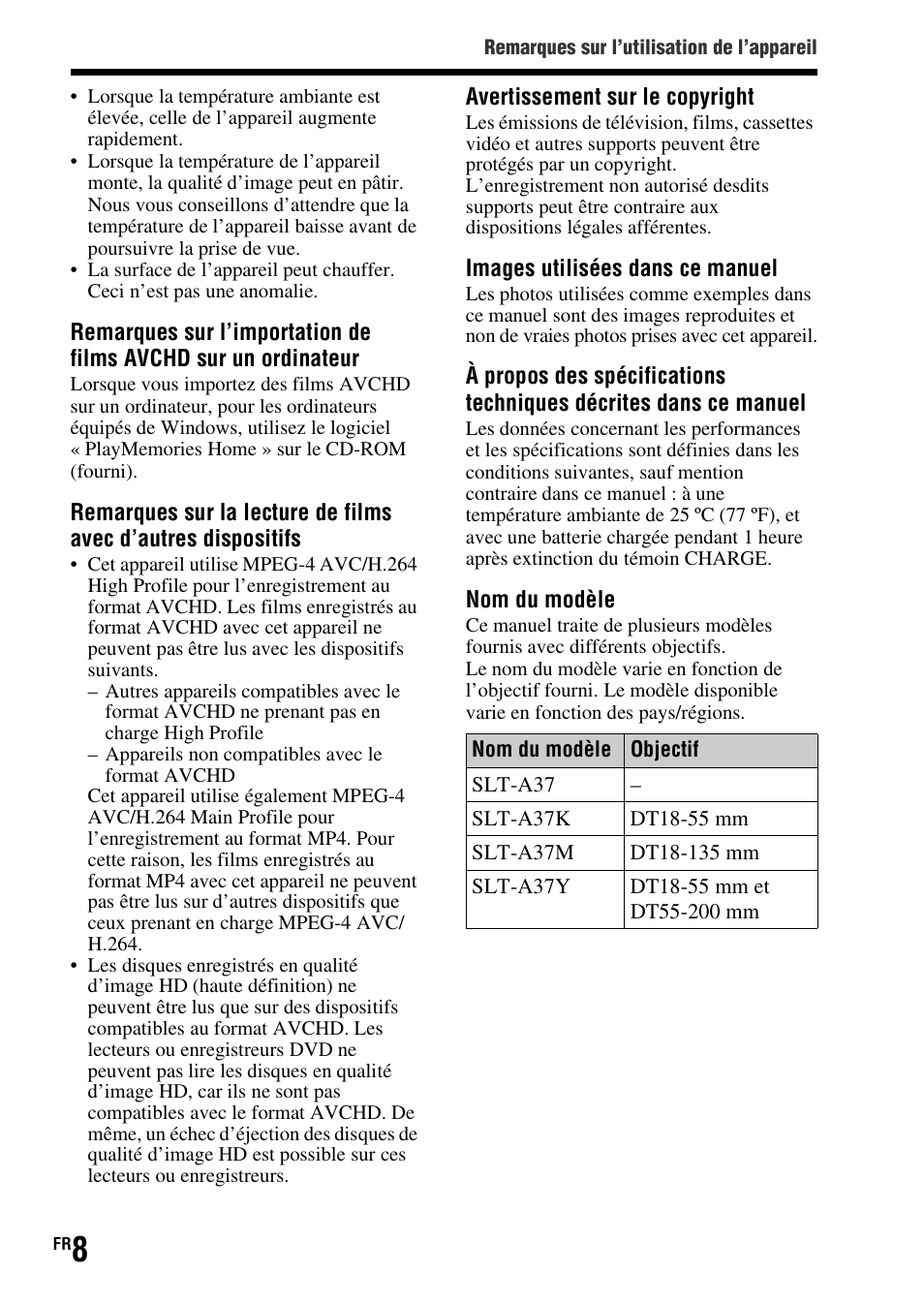 Sony SLT-A37 User Manual | Page 60 / 507