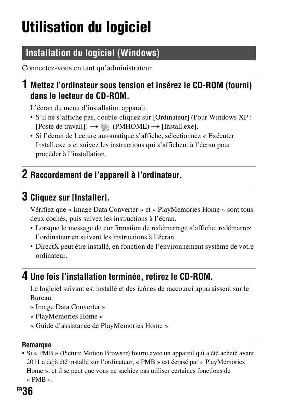 Utilisation du logiciel | Sony SLT-A37 User Manual | Page 88 / 507