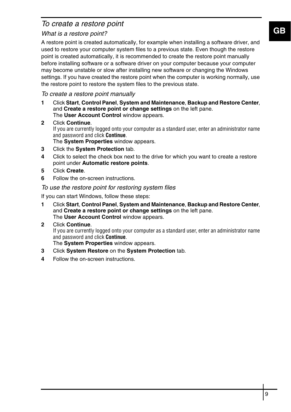 Sony VGN-SZ5VWN User Manual | Page 11 / 88