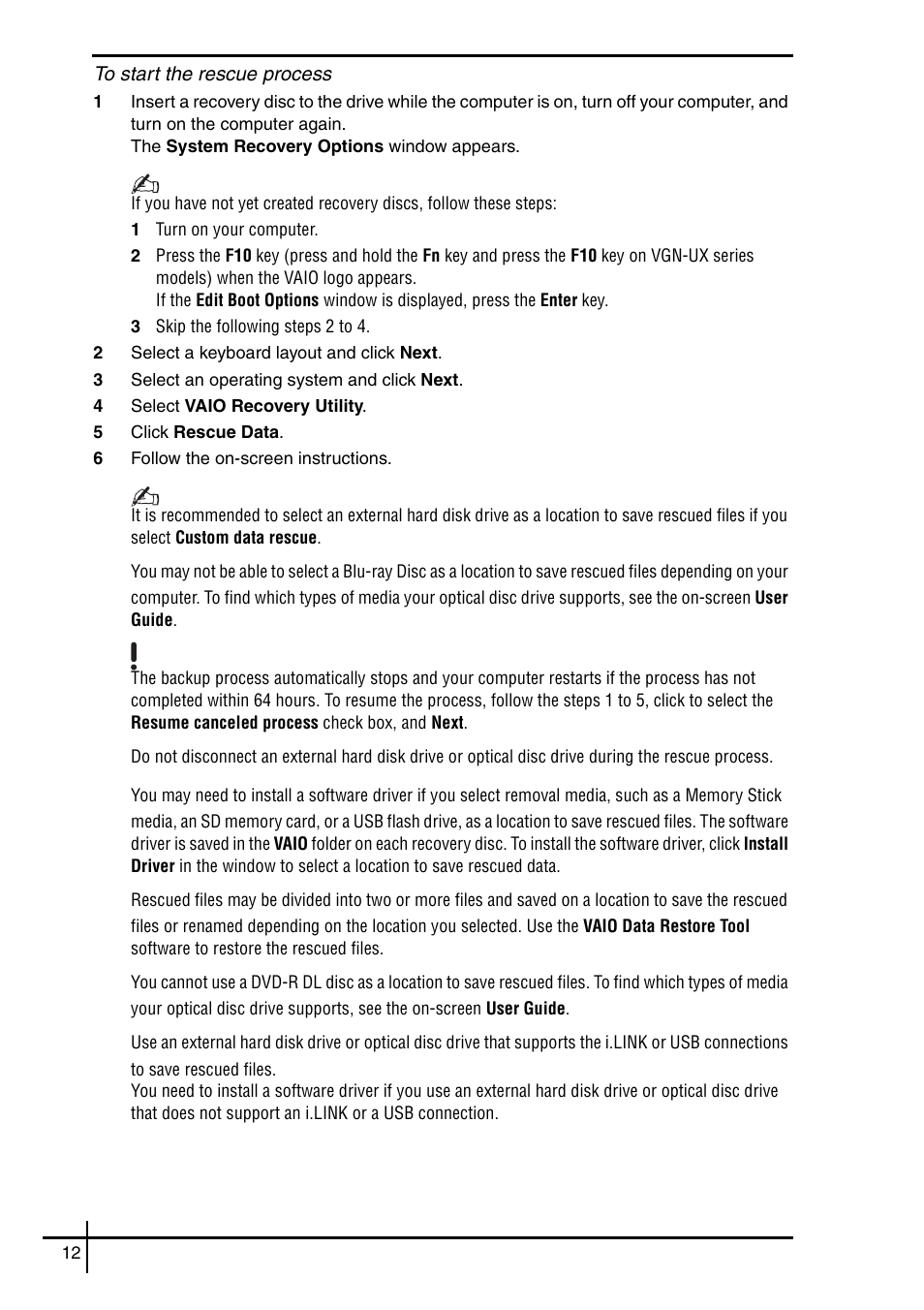 Sony VGN-SZ5VWN User Manual | Page 14 / 88