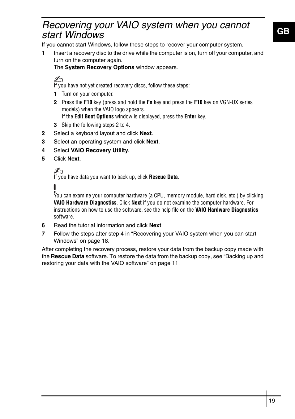 Sony VGN-SZ5VWN User Manual | Page 21 / 88