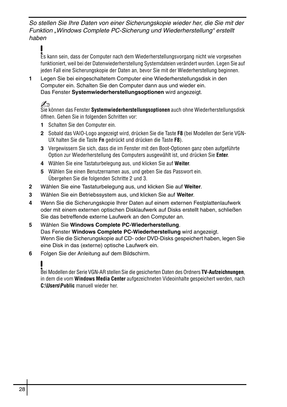 Sony VGN-SZ5VWN User Manual | Page 30 / 88