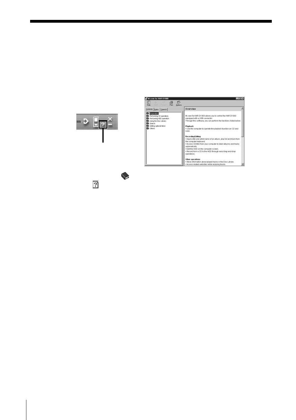 Información adicional, Utilizando la ayuda | Sony HAR-D1000 User Manual | Page 16 / 52