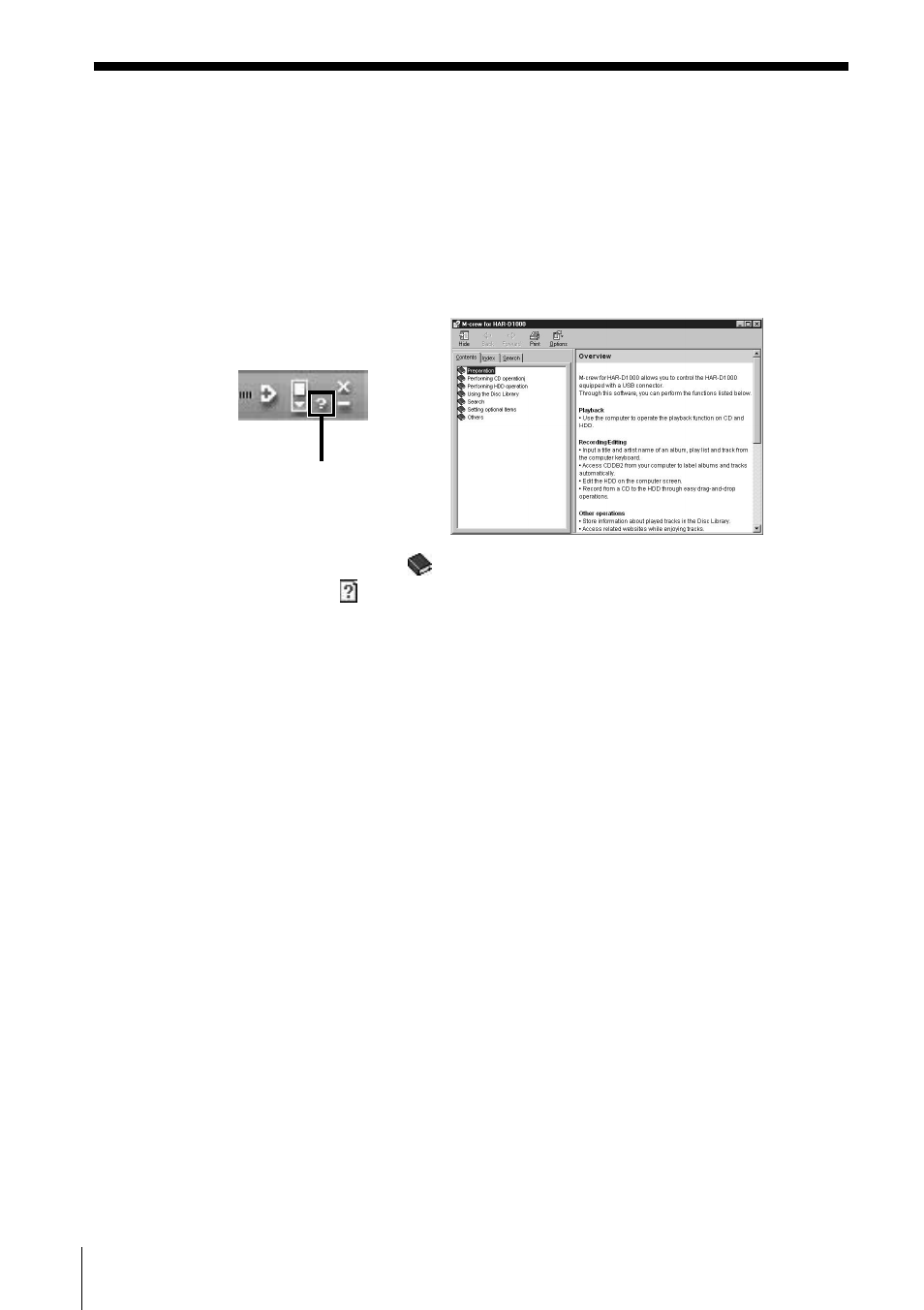 Altre informazioni, Uso della guida (help) | Sony HAR-D1000 User Manual | Page 32 / 52