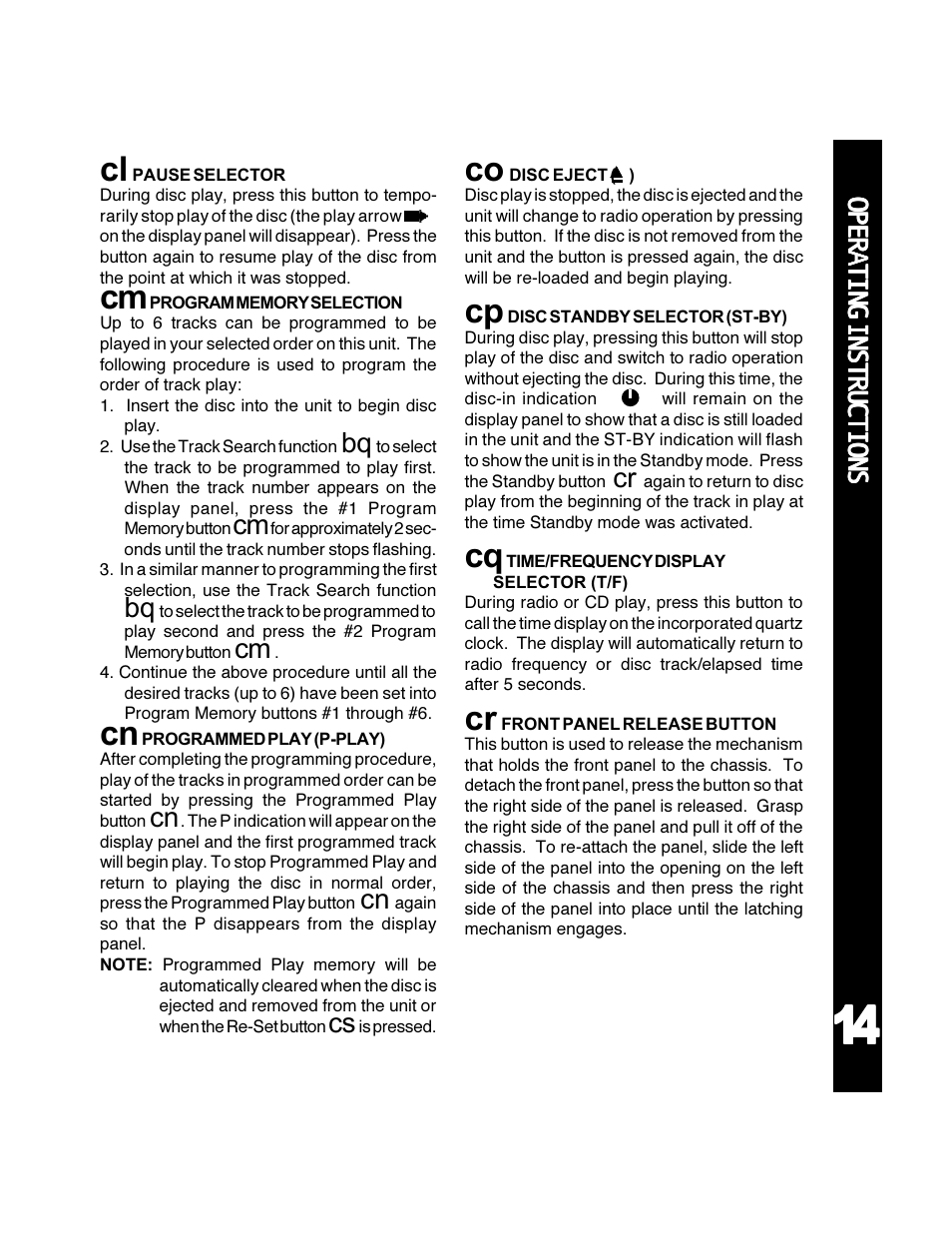 Audiovox ACD-30 User Manual | Page 15 / 20