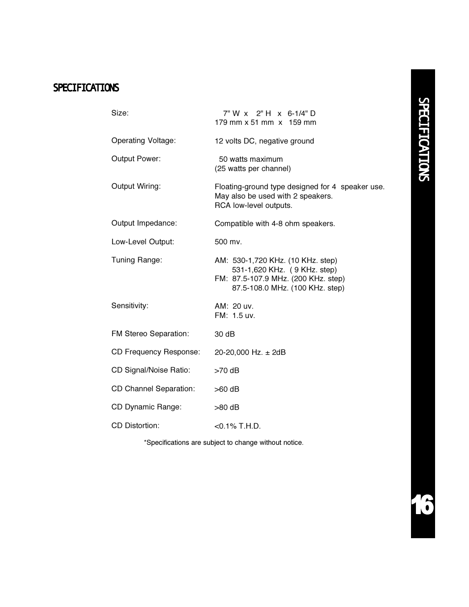 Audiovox ACD-30 User Manual | Page 17 / 20