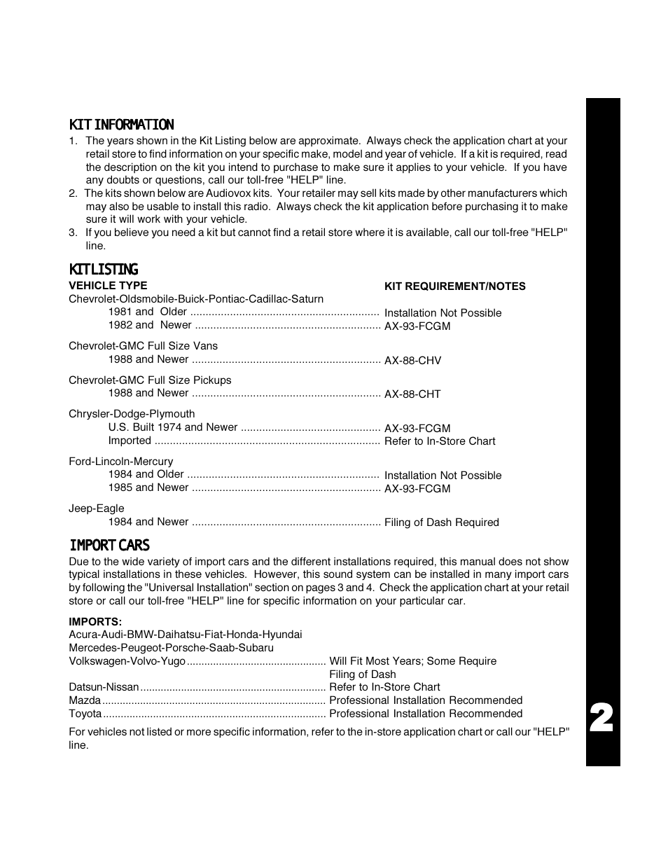 Audiovox ACD-30 User Manual | Page 3 / 20