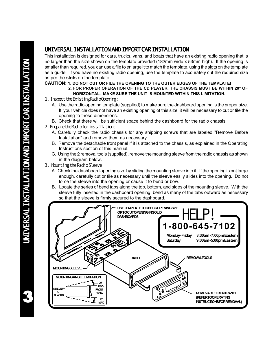 Help | Audiovox ACD-30 User Manual | Page 4 / 20