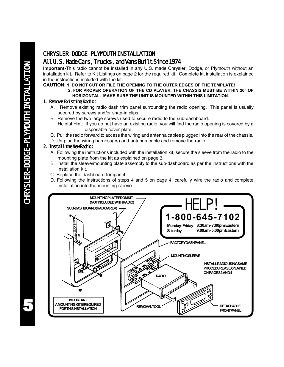 Help | Audiovox ACD-30 User Manual | Page 6 / 20