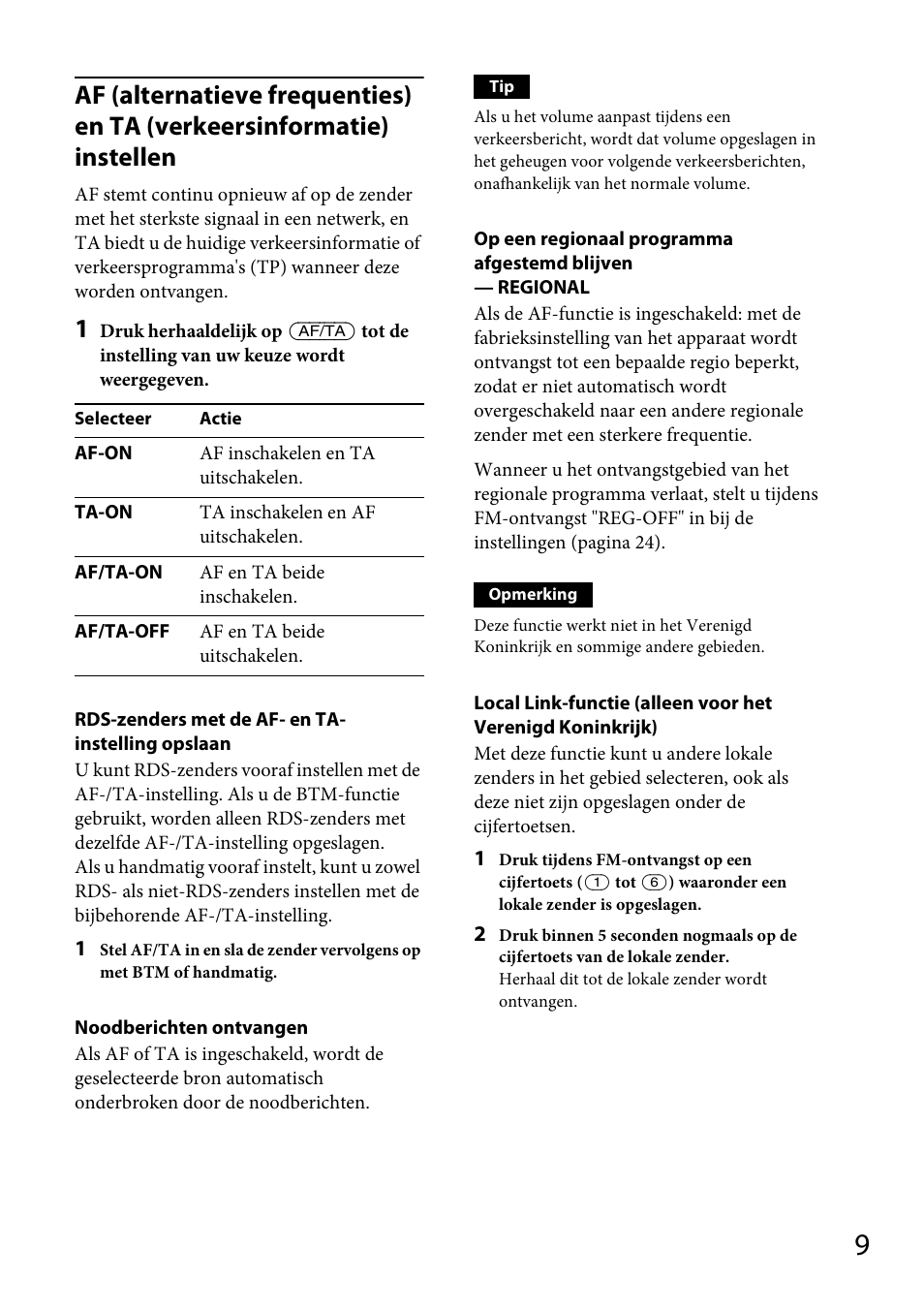 Sony CDX-GS500R User Manual | Page 135 / 160