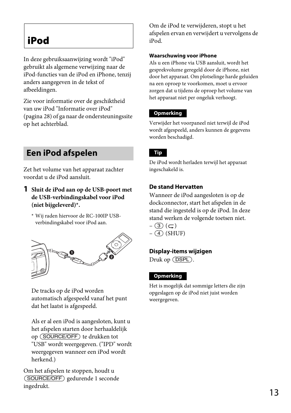 Ipod, Een ipod afspelen | Sony CDX-GS500R User Manual | Page 139 / 160