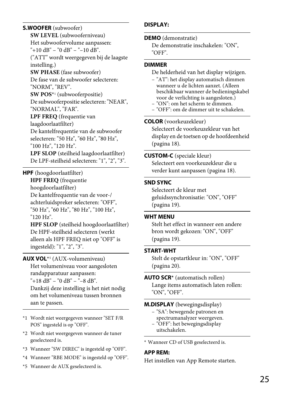 Sony CDX-GS500R User Manual | Page 151 / 160