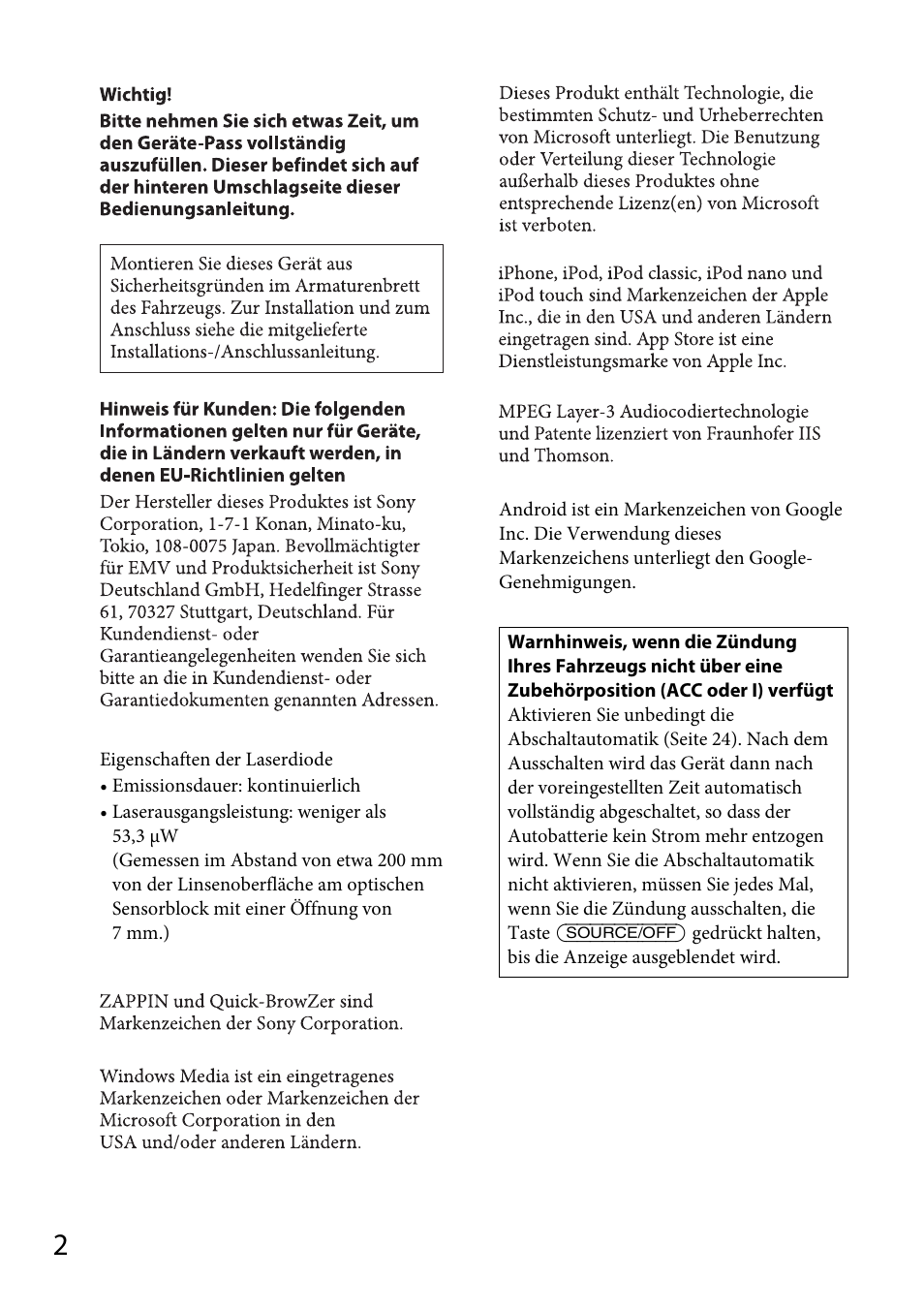 Sony CDX-GS500R User Manual | Page 30 / 160