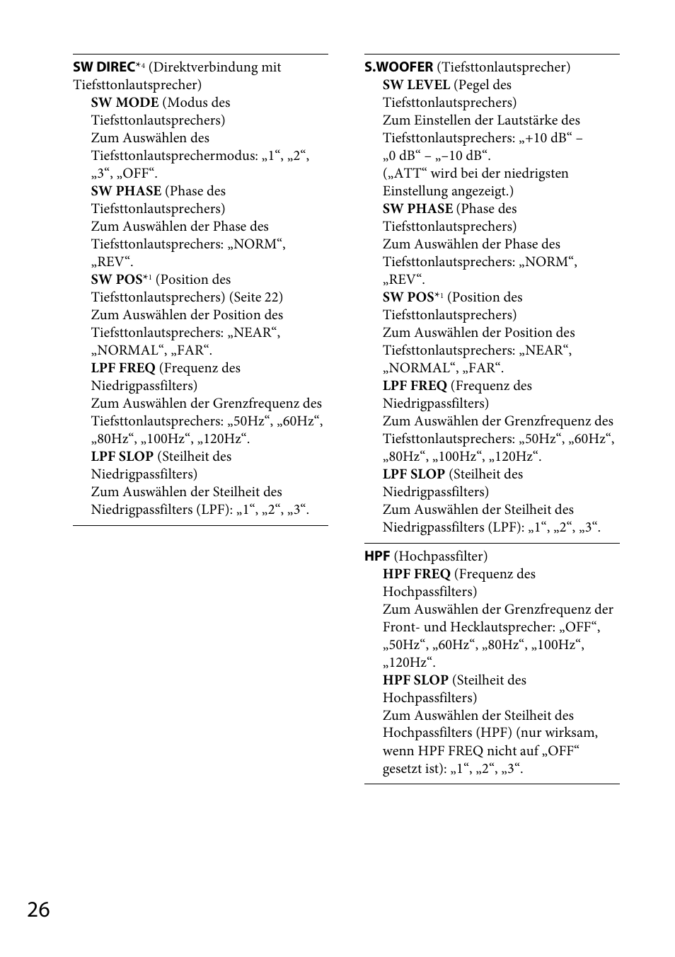 Seite 26 | Sony CDX-GS500R User Manual | Page 54 / 160