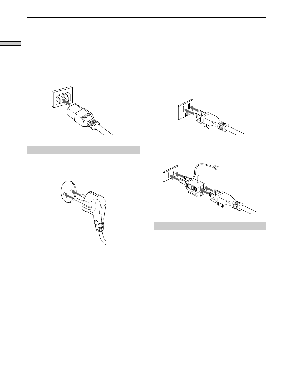 Collegamento di alimentazione | Sony TA-E1 User Manual | Page 64 / 88