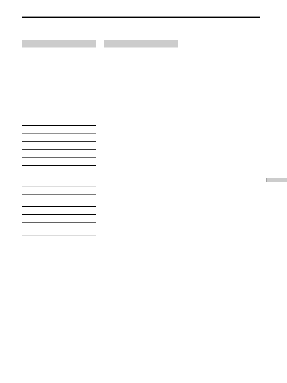 Especificações | Sony TA-E1 User Manual | Page 85 / 88