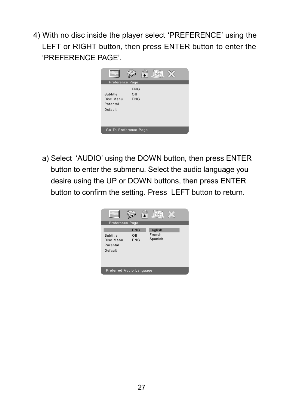 Audiovox D1929B User Manual | Page 27 / 68