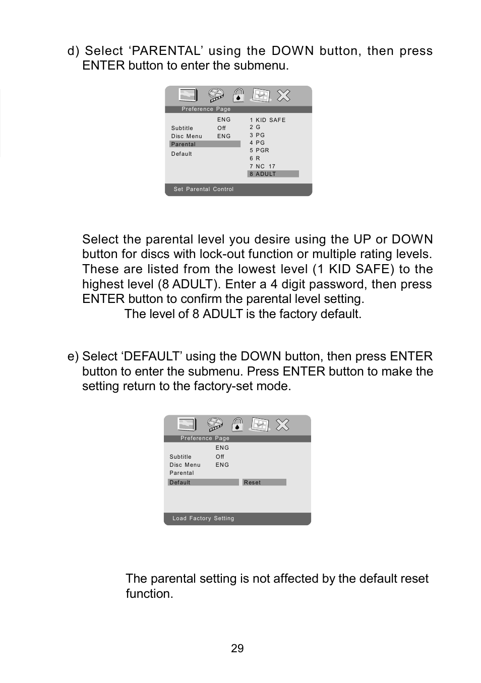 Audiovox D1929B User Manual | Page 29 / 68