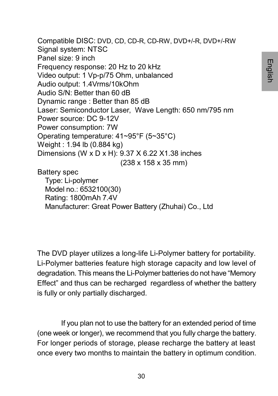 Audiovox D1929B User Manual | Page 30 / 68