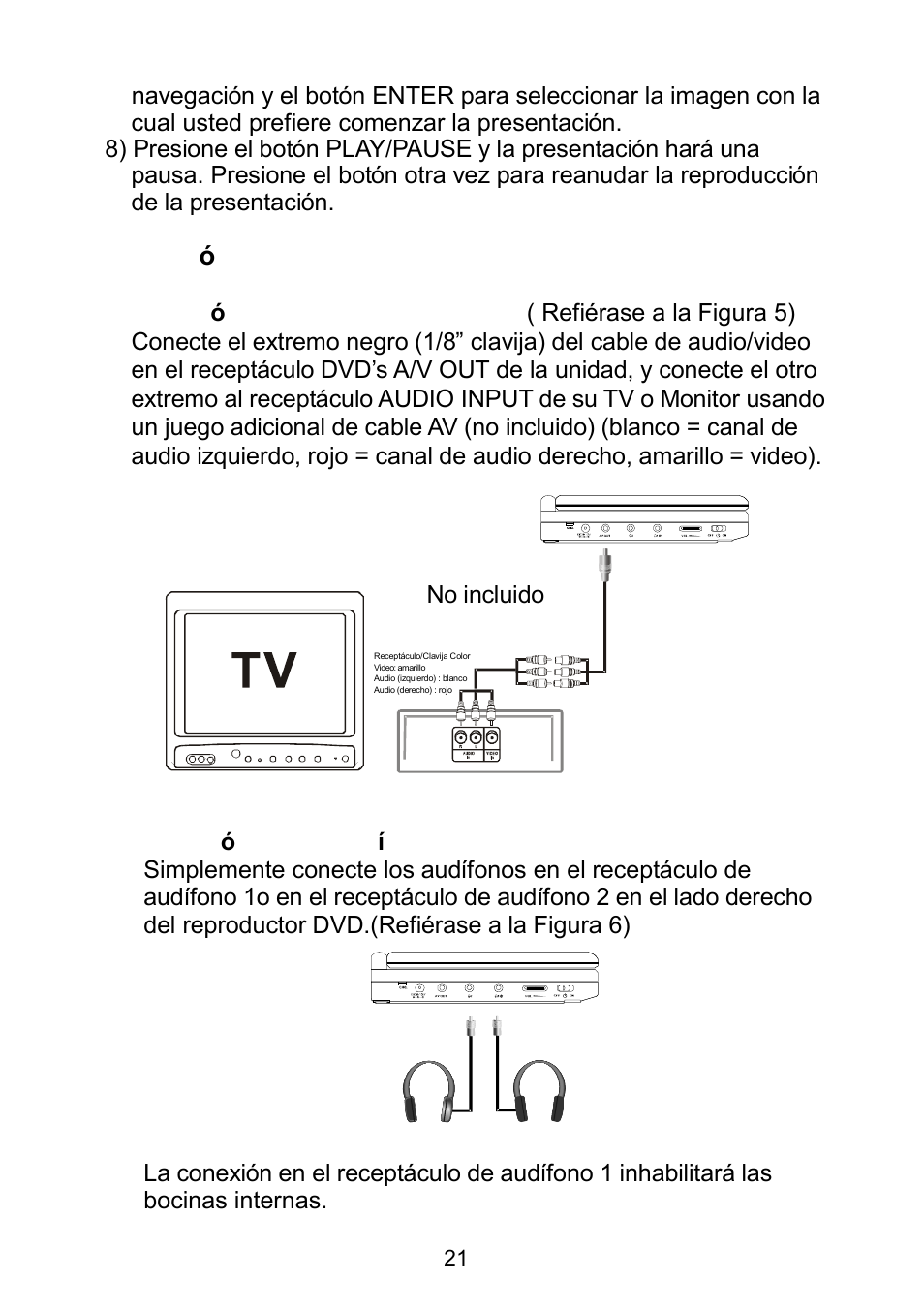 Figura 5 m. conexi ón a otro equipo | Audiovox D1929B User Manual | Page 54 / 68