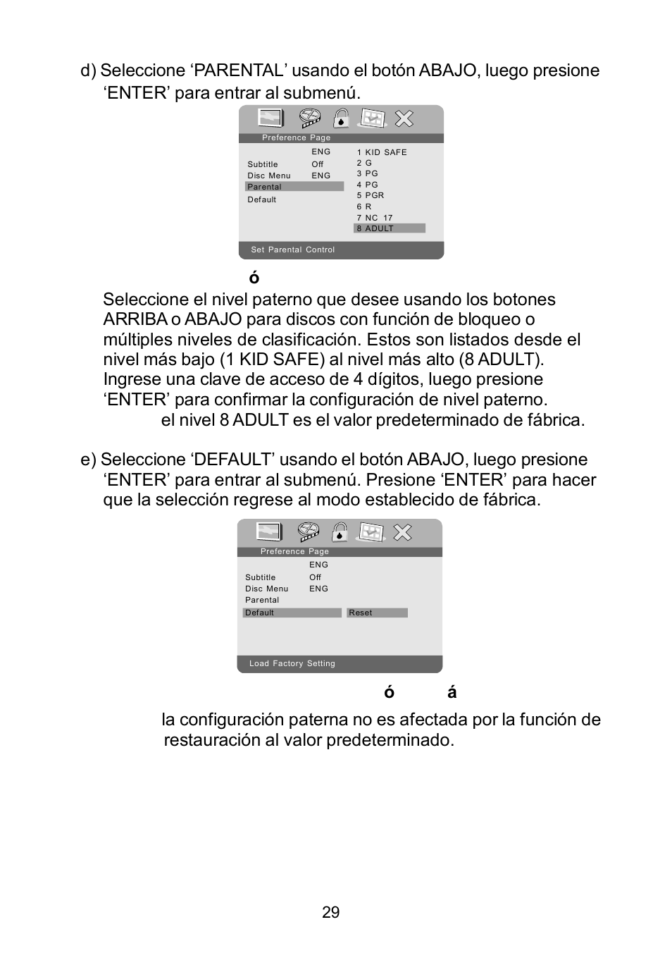 Audiovox D1929B User Manual | Page 62 / 68