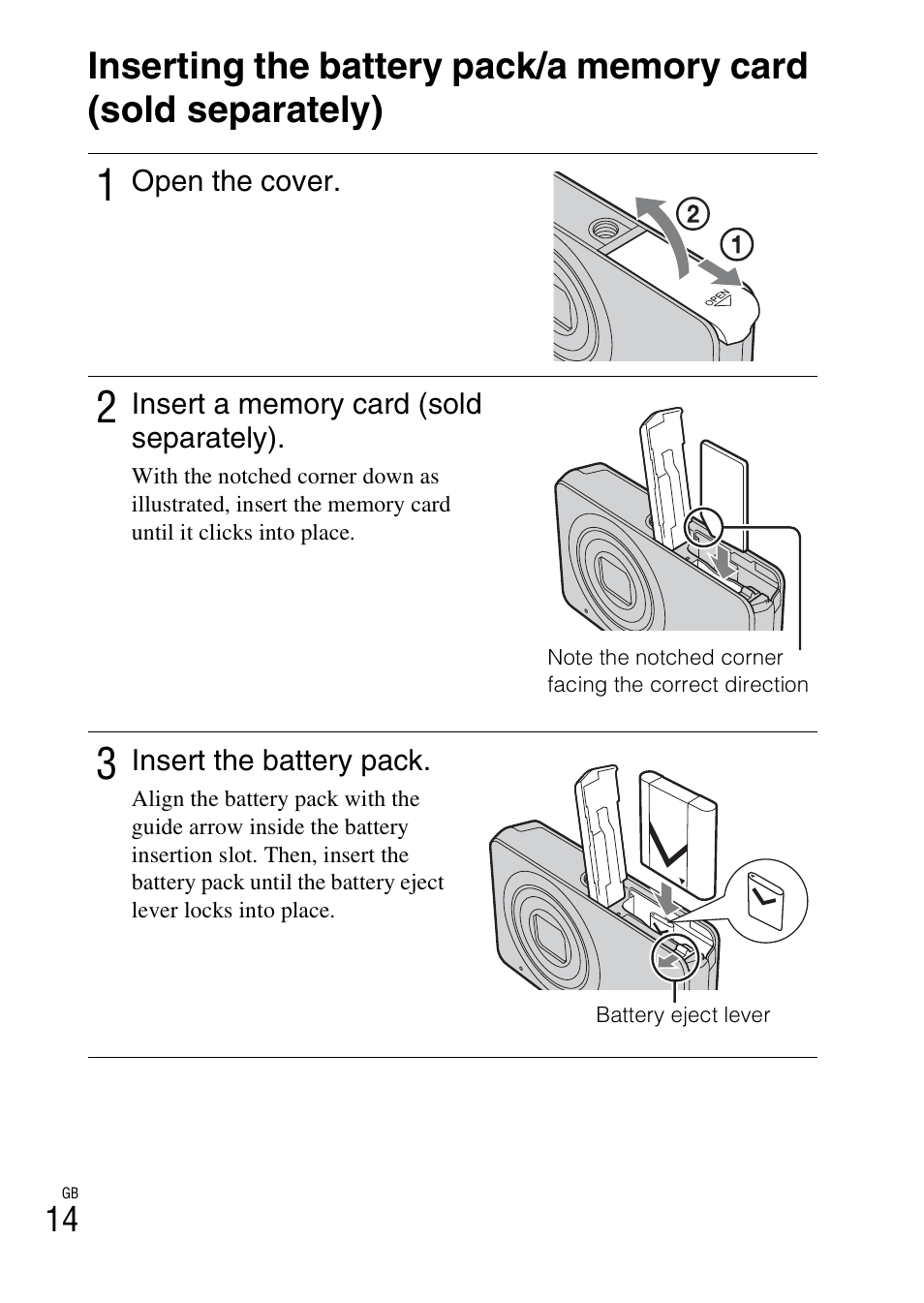 Sony DSC-W310 User Manual | Page 14 / 515