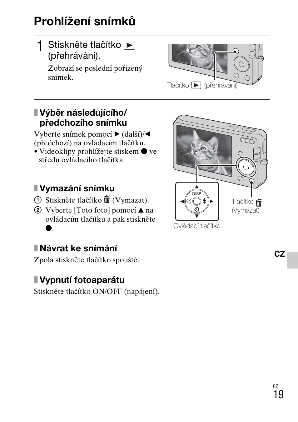 Prohlížení snímků | Sony DSC-W310 User Manual | Page 233 / 515
