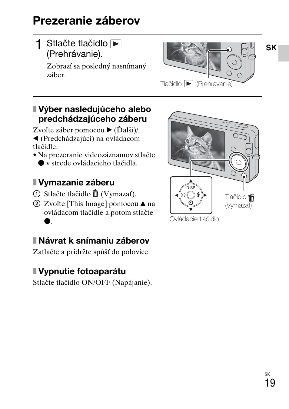 Prezeranie záberov | Sony DSC-W310 User Manual | Page 285 / 515