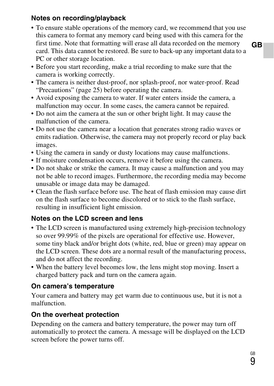 Sony DSC-W310 User Manual | Page 9 / 515