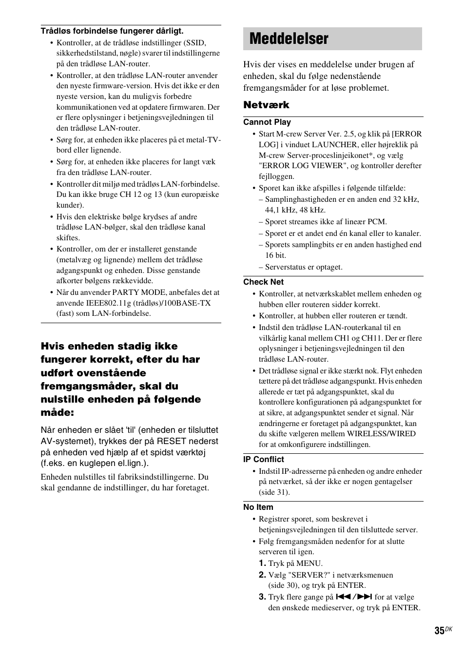 Meddelelser, Netværk | Sony TDM-NC1 User Manual | Page 376 / 467