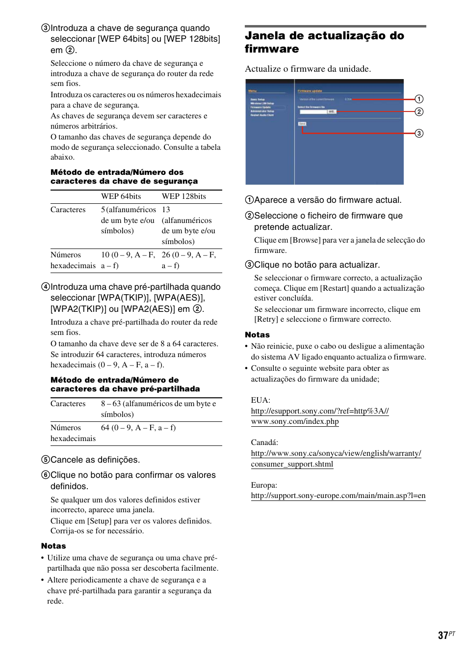 Janela de actualização do firmware | Sony TDM-NC1 User Manual | Page 462 / 467