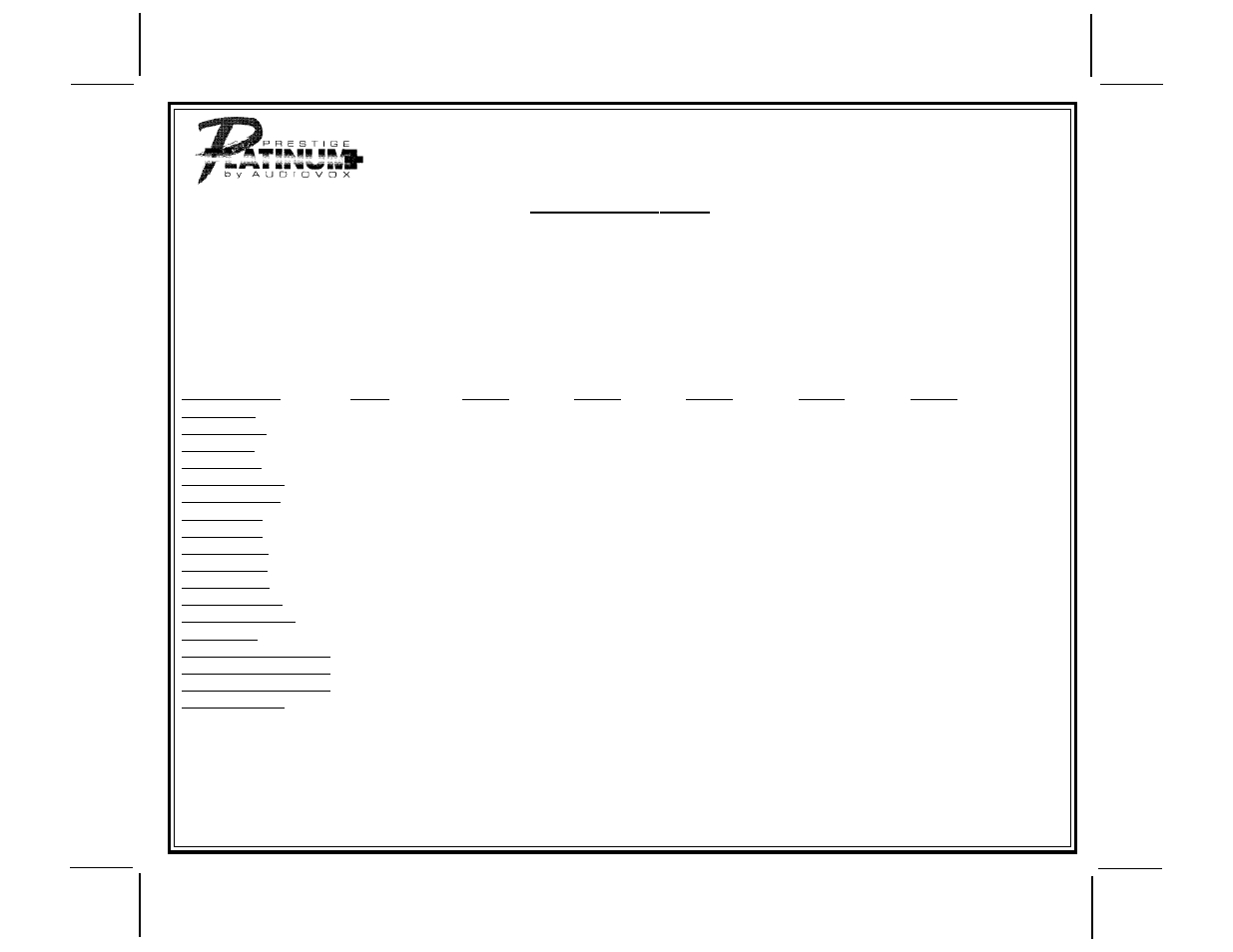 Audiovox APS-787 User Manual | 24 pages
