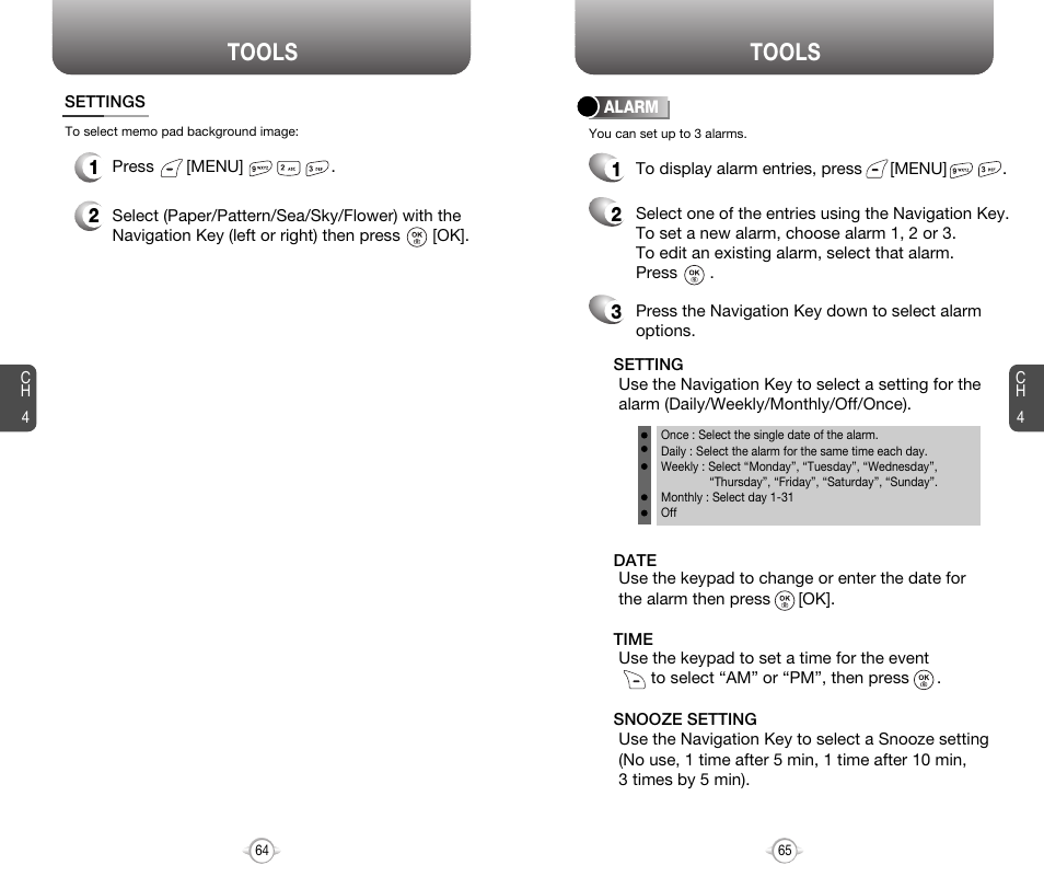 Tools | Audiovox 8910 User Manual | Page 35 / 70