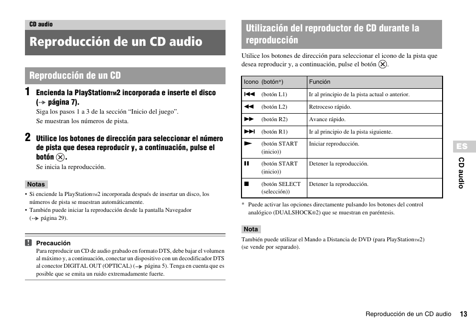 Cd audio, Reproducción de un cd audio | Sony KDL-22PX300 User Manual | Page 162 / 297