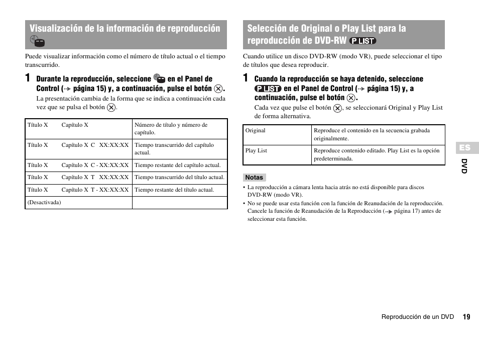 Visualización de la información de reproducción | Sony KDL-22PX300 User Manual | Page 168 / 297