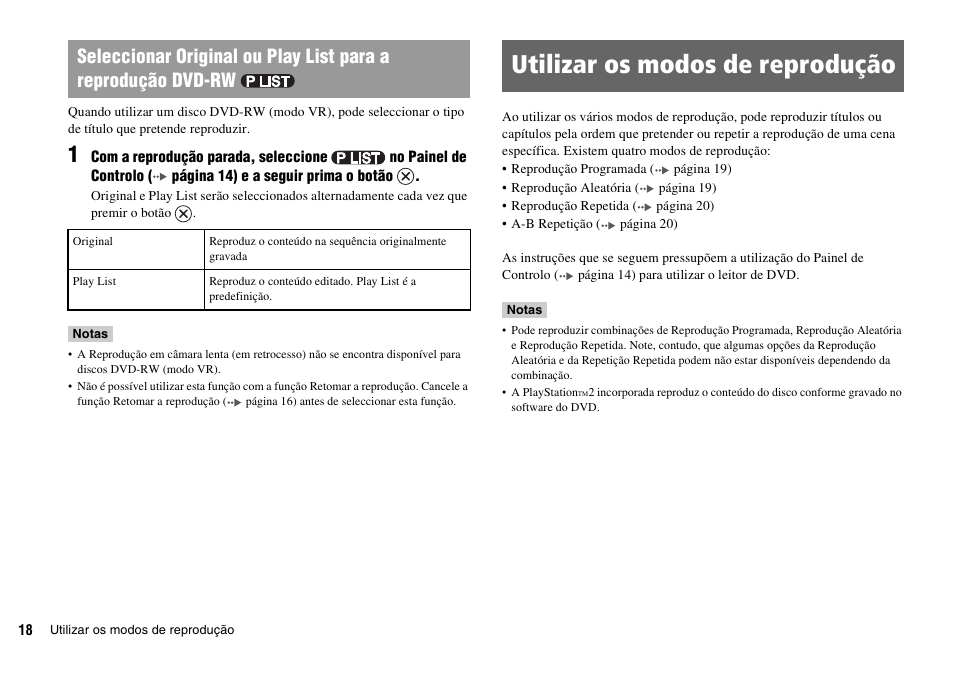 Utilizar os modos de reprodução | Sony KDL-22PX300 User Manual | Page 204 / 297