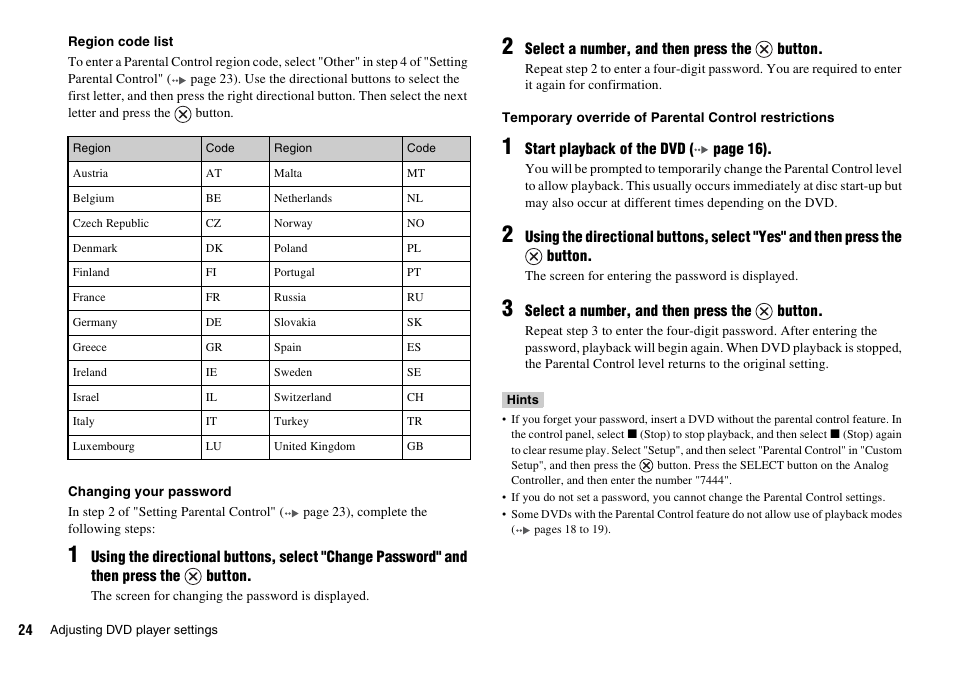 Sony KDL-22PX300 User Manual | Page 24 / 297