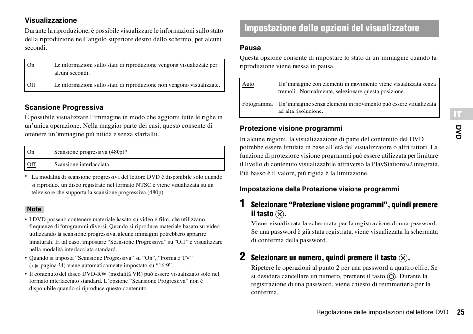 Impostazione delle opzioni del visualizzatore | Sony KDL-22PX300 User Manual | Page 98 / 297
