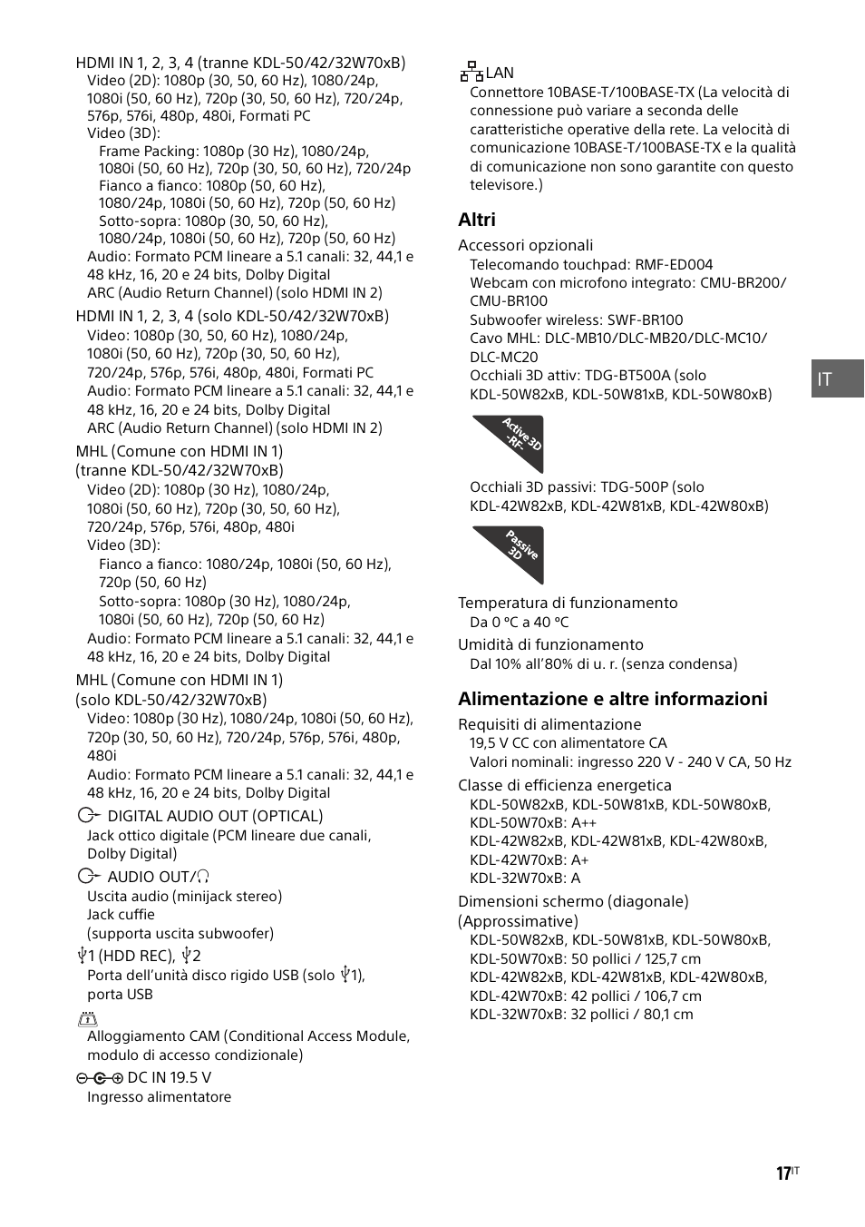 Sony KDL-50W805B User Manual | Page 123 / 376