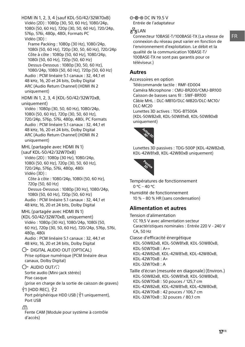 Sony KDL-50W805B User Manual | Page 33 / 376