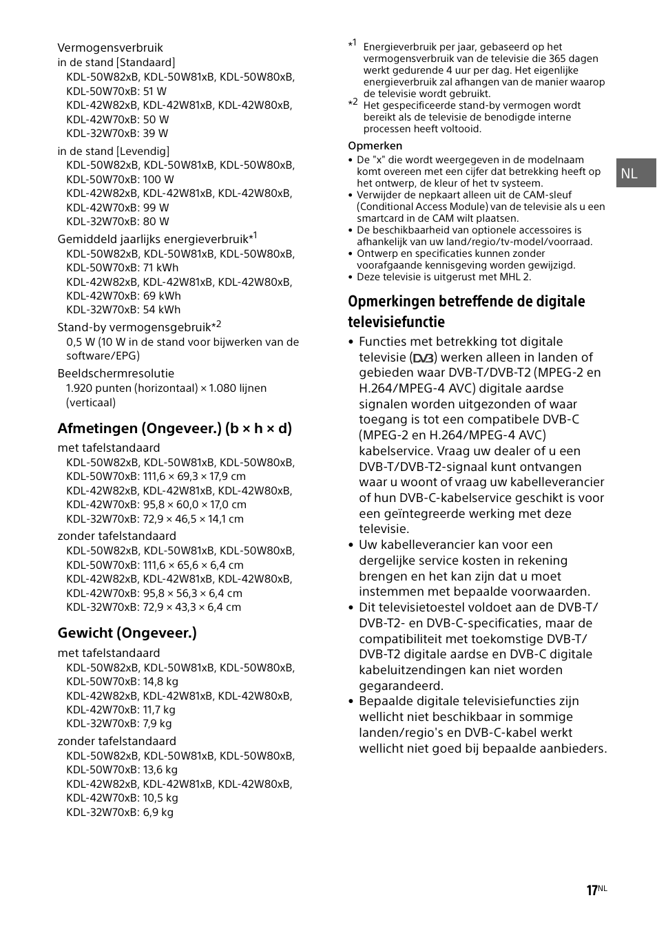 Sony KDL-50W805B User Manual | Page 69 / 376