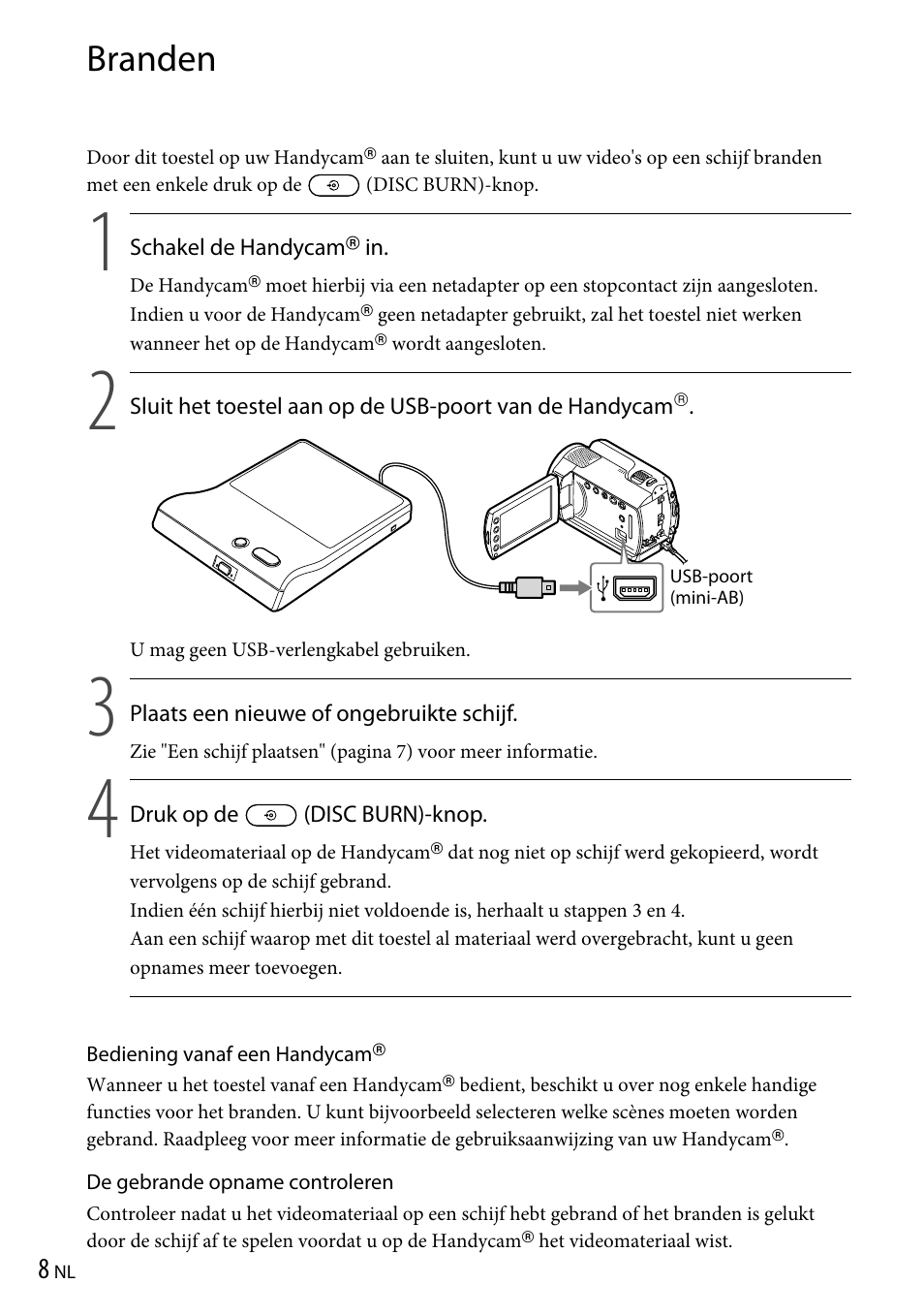 Branden | Sony VRD-P1 User Manual | Page 110 / 120