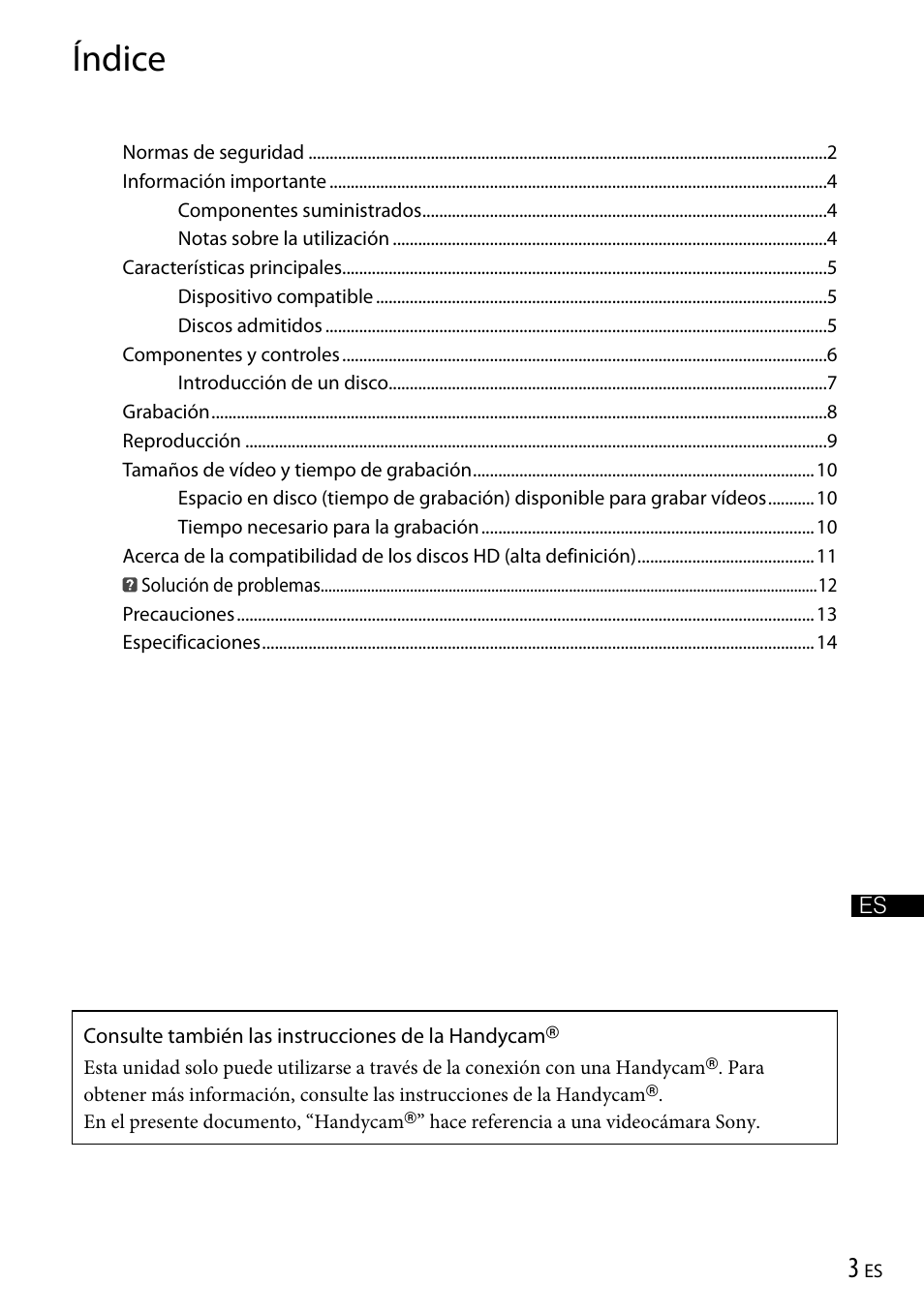 Índice | Sony VRD-P1 User Manual | Page 63 / 120