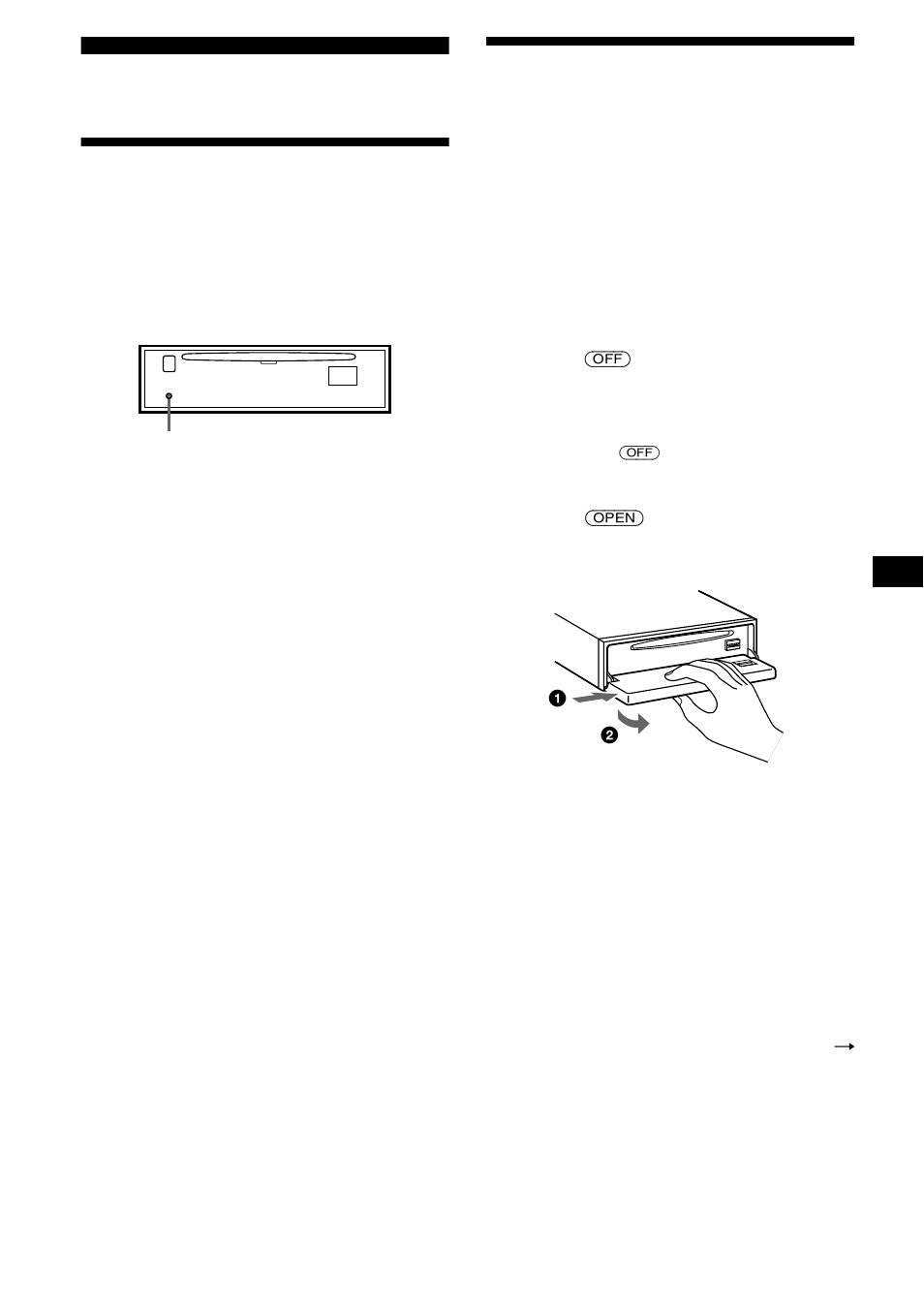 Aan de slag, Instellingen wissen, Het frontpaneel verwijderen | Sony CDX-L550V User Manual | Page 103 / 122